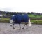 R422 Noah 200g Turnout Rug with Fixed Neck and Tail Flap Navy and Royal Blue Size 5'6